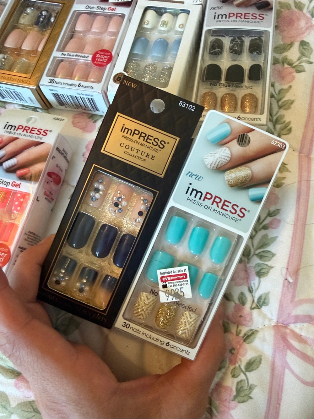 Bundle of 10 impress by kiss press on nail sets - Picture 3 of 5